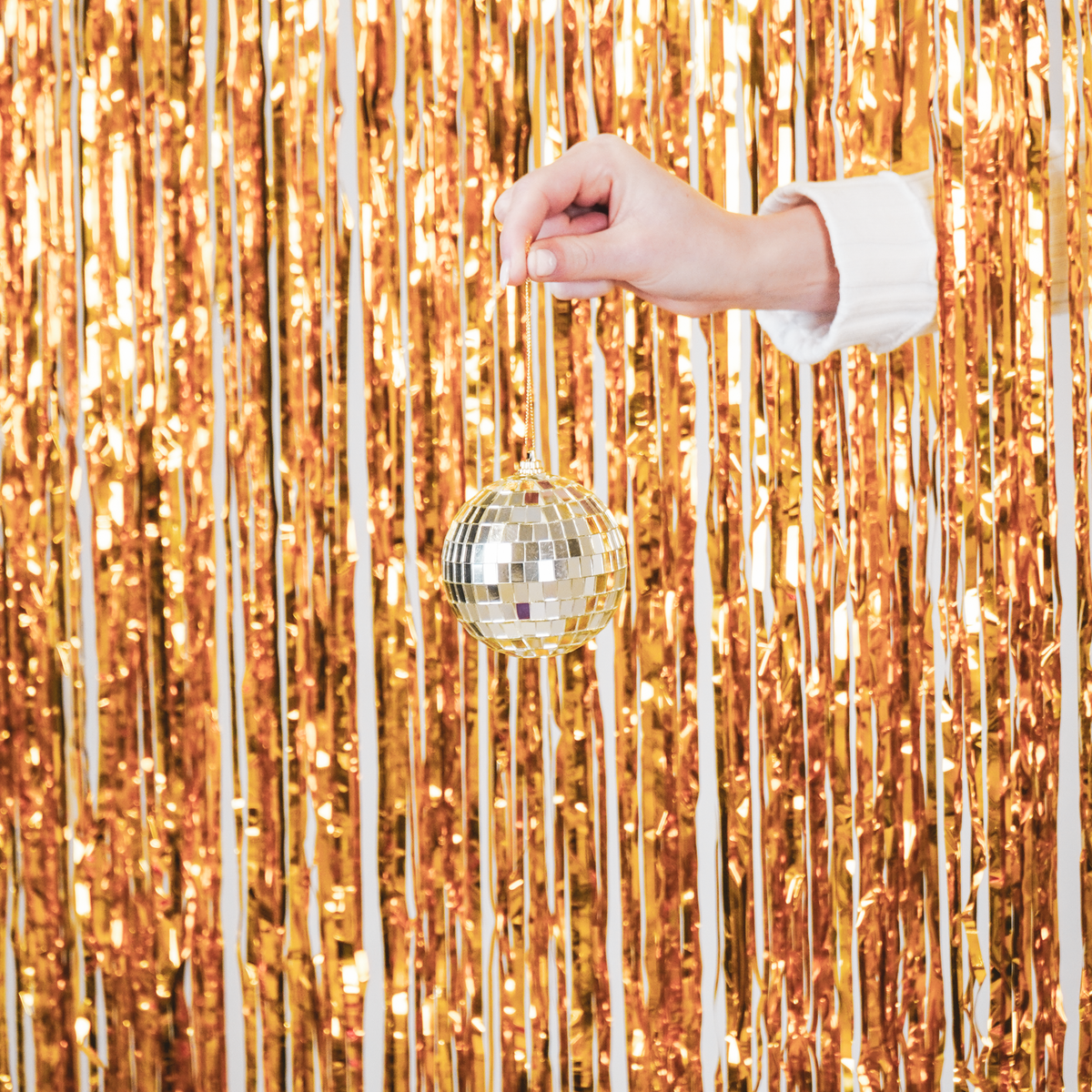 Kerstdecoratie - Kersthanger - Discobal - Schuim - Goud - 10X10X10Cm