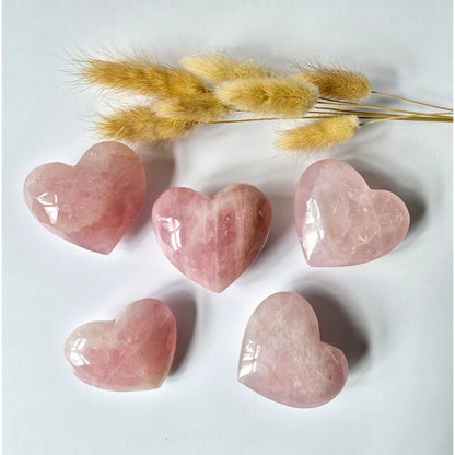 Rozenkwarts Hart 7-10 Cm– De Steen Van Onvoorwaardelijke Liefde (Valentijn Cadeau)