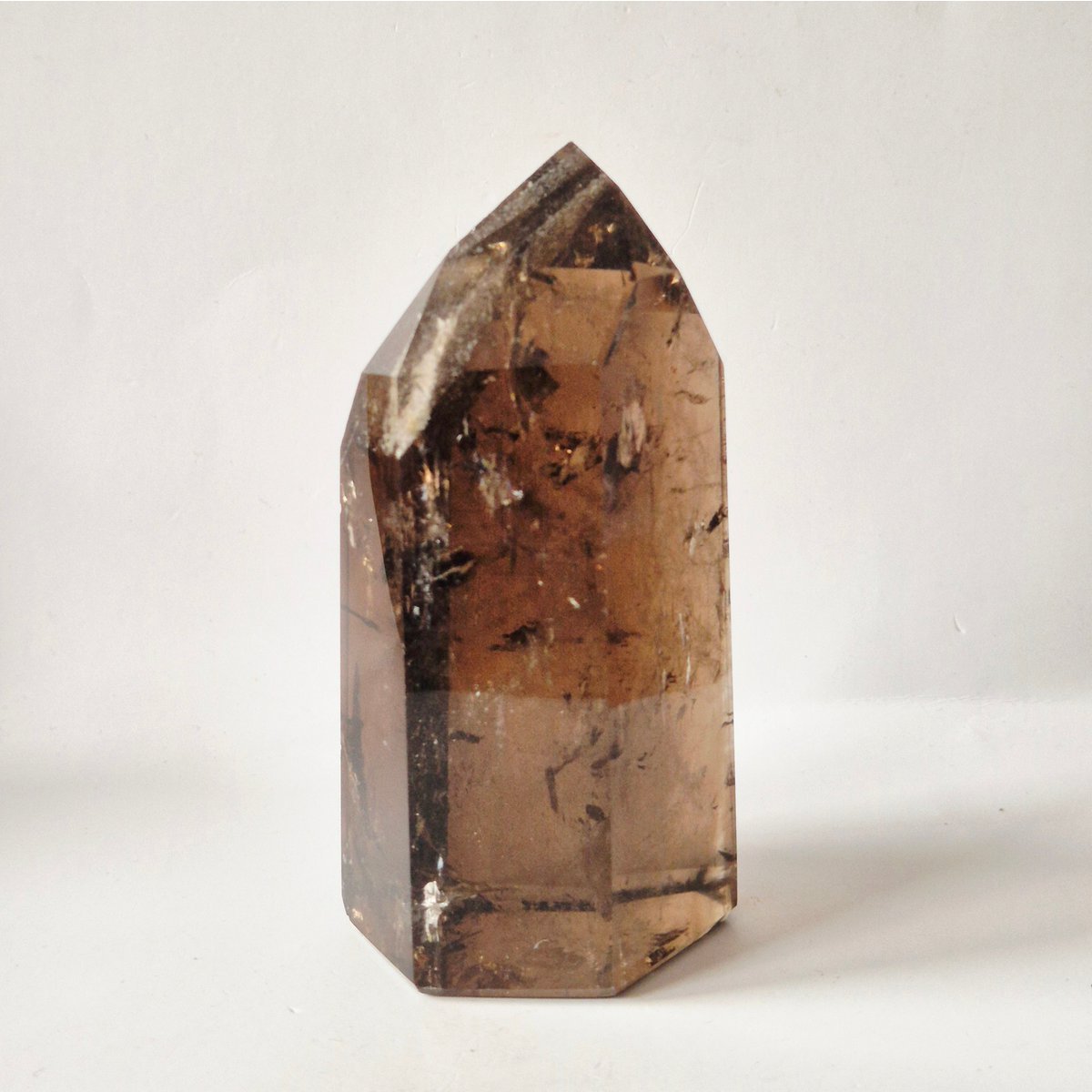 Rookkwarts Toren 300 Gram – Hoge Kwaliteit Smoky Quartz Met Diepe Insluitsels