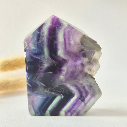 Candy Fluoriet Sculptuur Met Ruwe Rand - 313G