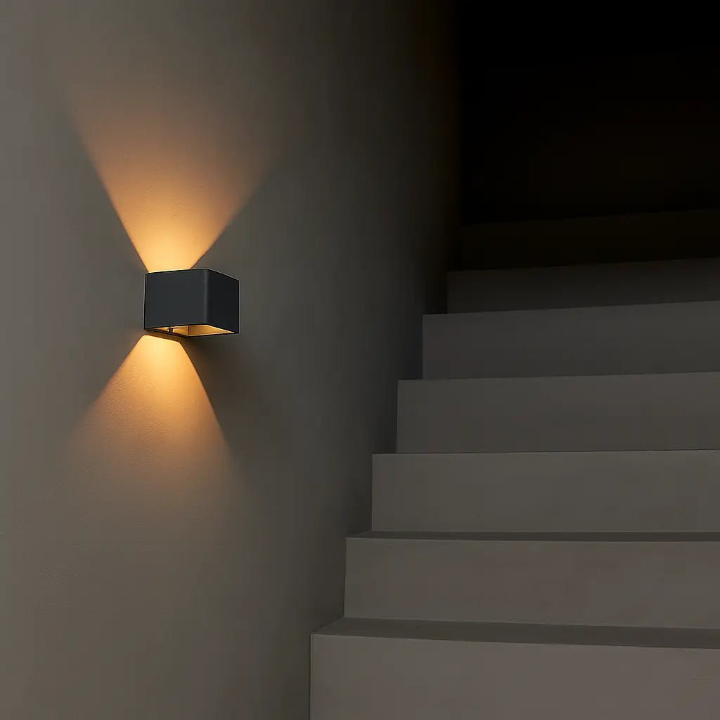 Tess Stone Grey Oplaadbare Wandlamp