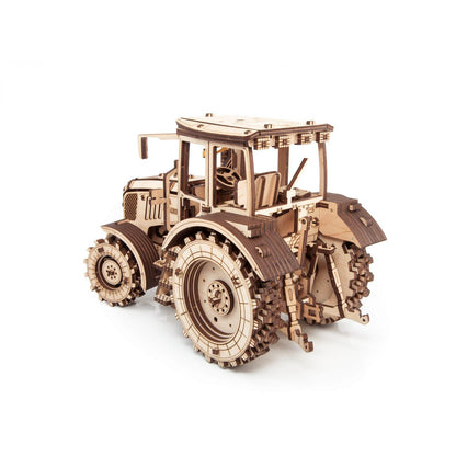 Eco Wood Art (Ewa) 3D Mechanische Puzzel Tractor Belarus 2022, 0877, 28,2X13,6X17,5Cm