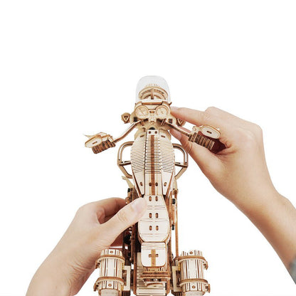 Robotime, Houten Puzzel 3D Cruiser Motorcycle, Lk504, 27X11,6X16Cm