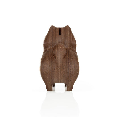Eco Wood Art (Ewa) 3D Houten Bouwset Spaarpot Hondje/Dog, 3786, 15X9,1X15,7Cm