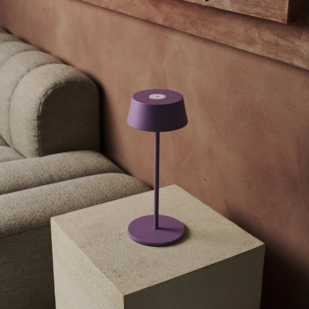 Hugo Violet Lila Oplaadbare Tafellamp