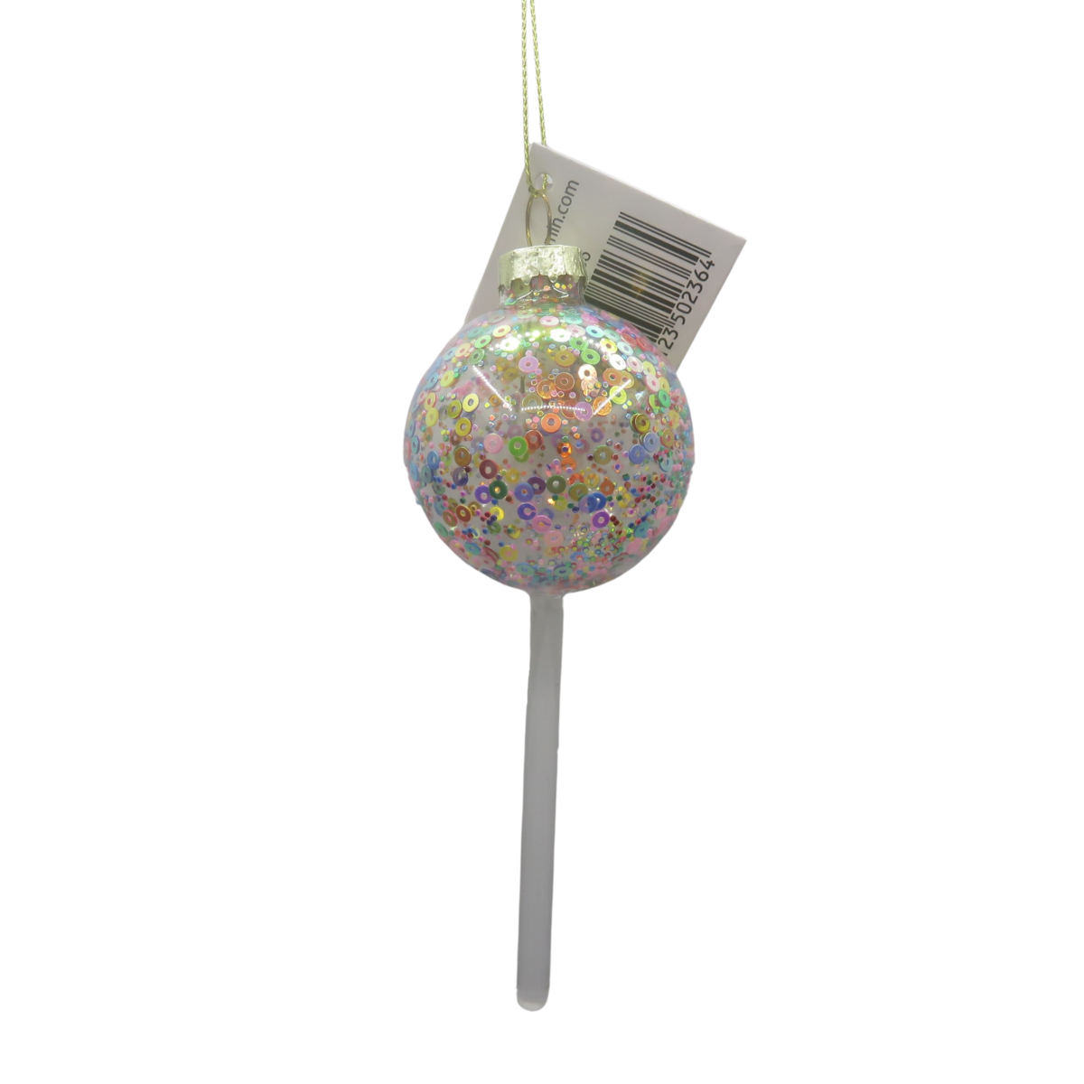 Ornament - Kersthanger - Lol Pop - Glas - 5X5X13,5Cm