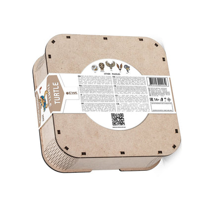 Eco Wood Art (Ewa) Houten Legpuzzel Schildpad/ Turtle Size L, 2239, 54,8X38,8X0,5Cm