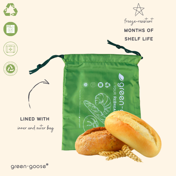 Green-Goose Herbruikbare Rpet Broodjeszakjes - 2 Stuks - 25X20Cm