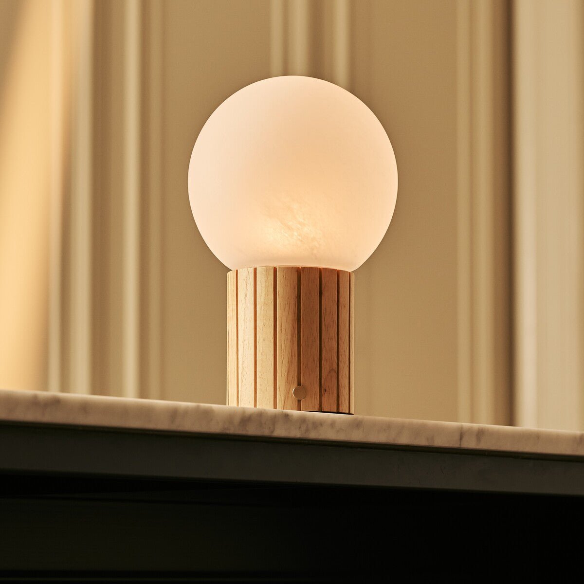 Nadine Lichtbruine Oplaadbare Tafellamp