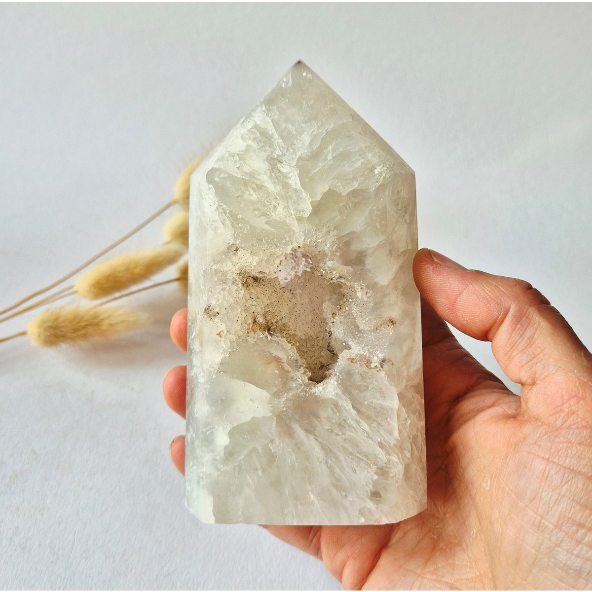 Uruguay Agaat Toren Met Natuurlijke Druzy Kwarts | #116 453 Gram