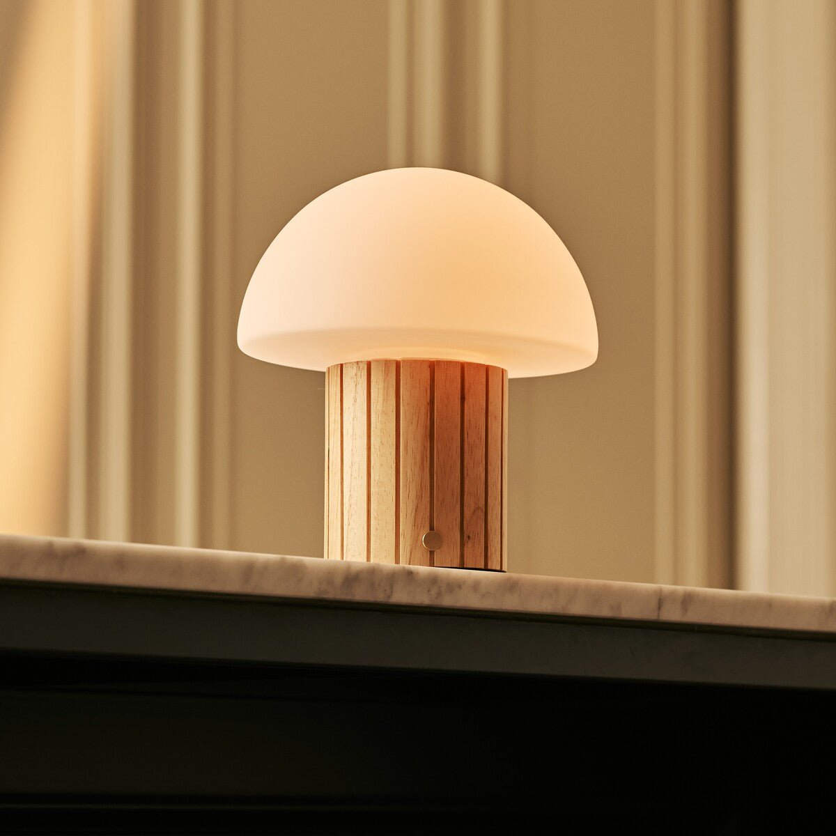 Siebe Lichtbruine Oplaadbare Tafellamp