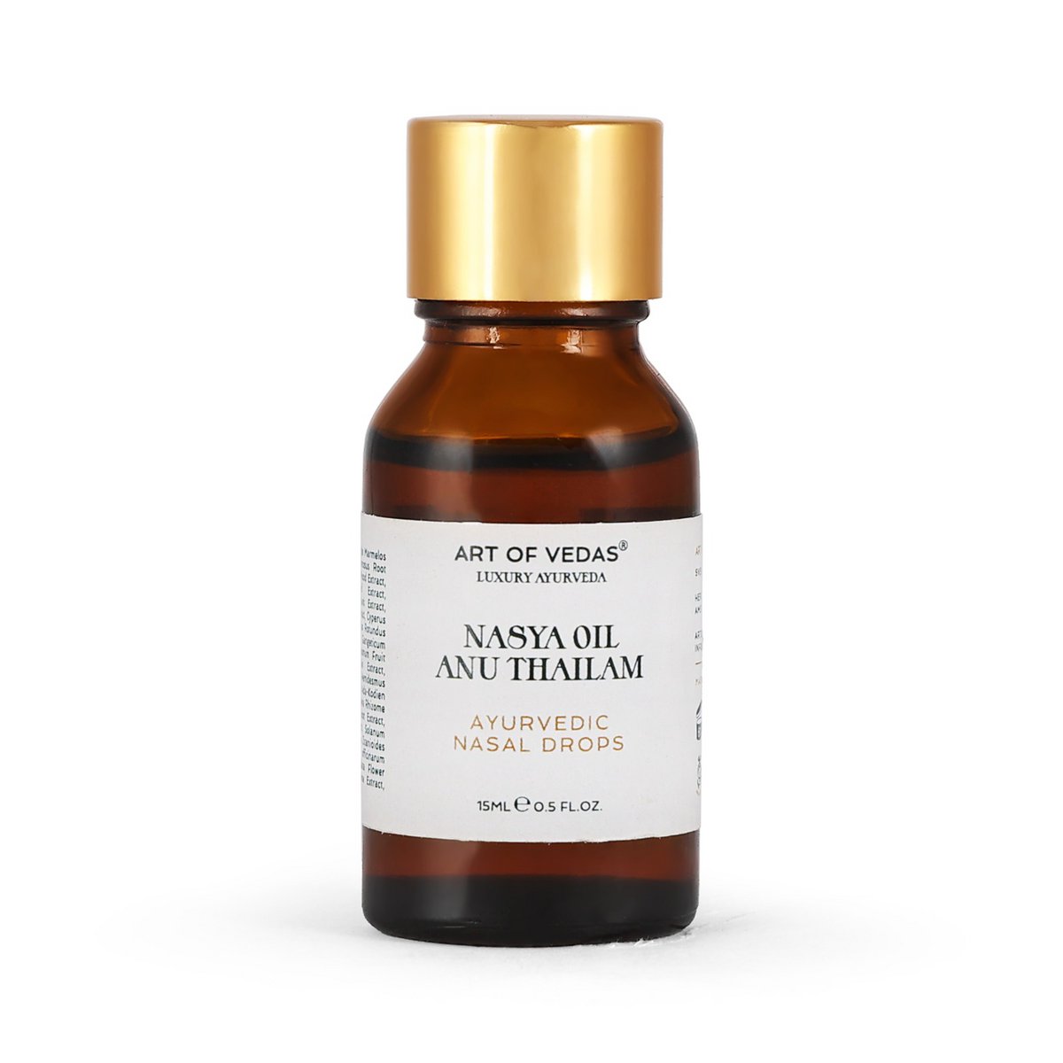 Ayurvedic Nasya Oil - Anu Thailam 15Ml | Traditionele Neustherapieolie Voor Sinus En Ademhalingswellness