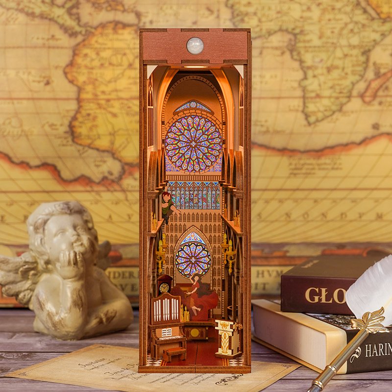 Tonecheer, Diy Book Nook, Notre Dame De Paris, Tq120, 18X8X24,5Cm