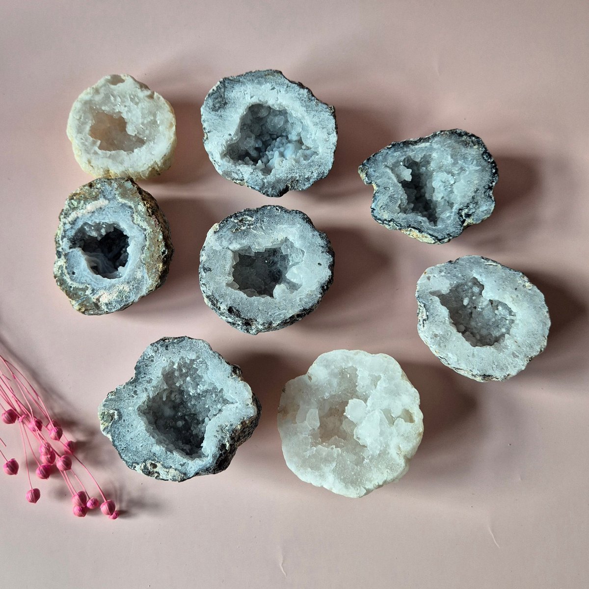 Mexicaanse Agaat Druzy Geode 1 Stuk
