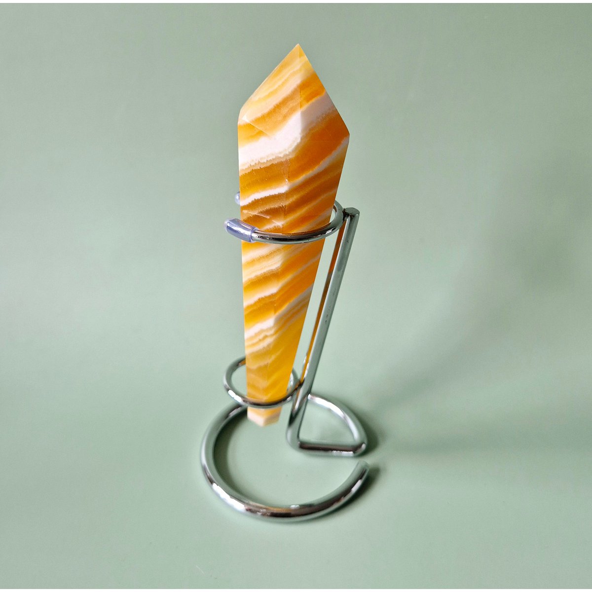 Gele Calciet Scepter Op Standaard 10-13Cm
