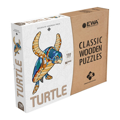 Eco Wood Art (Ewa) Houten Puzzel Schildpad/ Turtle, 2536, 39,5X28,1X0,5Cm Kartonbox