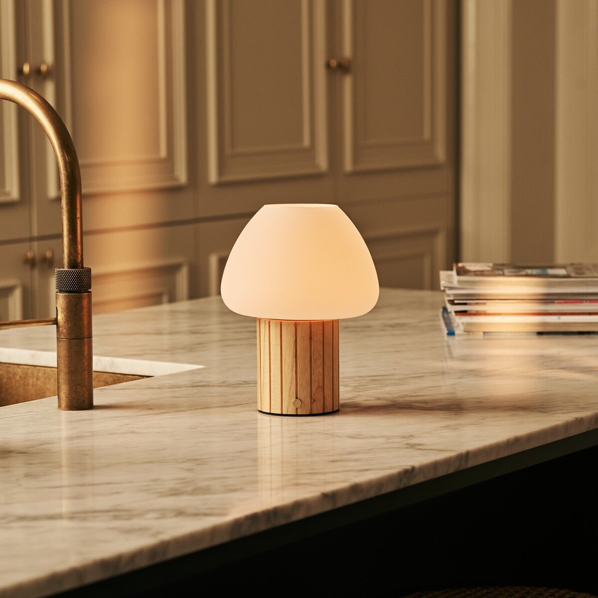Romée Lichtbruine Oplaadbare Tafellamp
