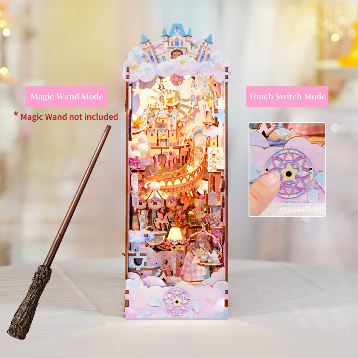 Tonecheer, Diy Book Nook, Sweet Dream, Tq145, 10,5X18,7X28,4Cm