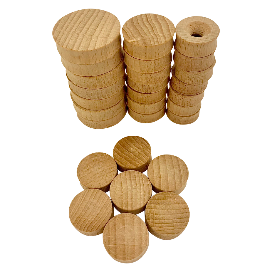 Mini Natural Rounds/28Pc
