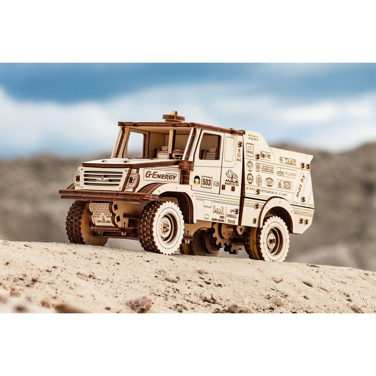Eco Wood Art (Ewa) 3D Mechanische Puzzel Maz-6440Rr, 969, 24X9X11,7Cm
