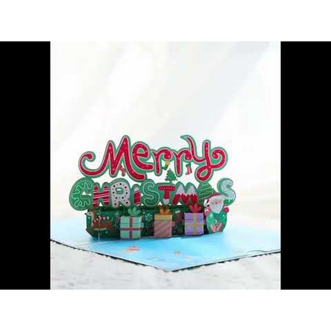 3D -Kaart - Kerstcadeau -Doos Design