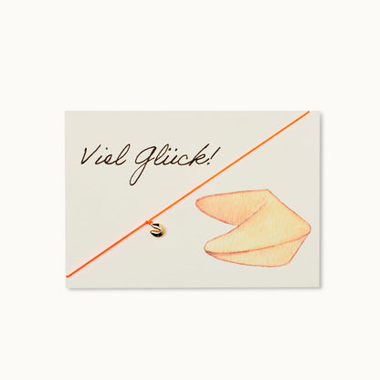 Armbandkaart: Good Luck - Fortune Cookie