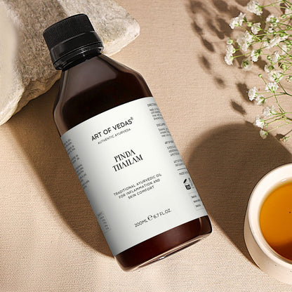Pinda Thailam 200Ml | Traditionele Kruidenolie Voor Gezamenlijk Ongemak, Ontsteking En Pitta -Balans