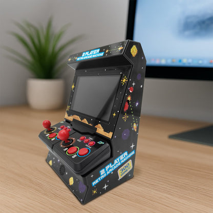Mad Monkey - Retro Mini Arcade Machine Met Dubbele Controller - Incl. 300X 8-Bit-Spellen
