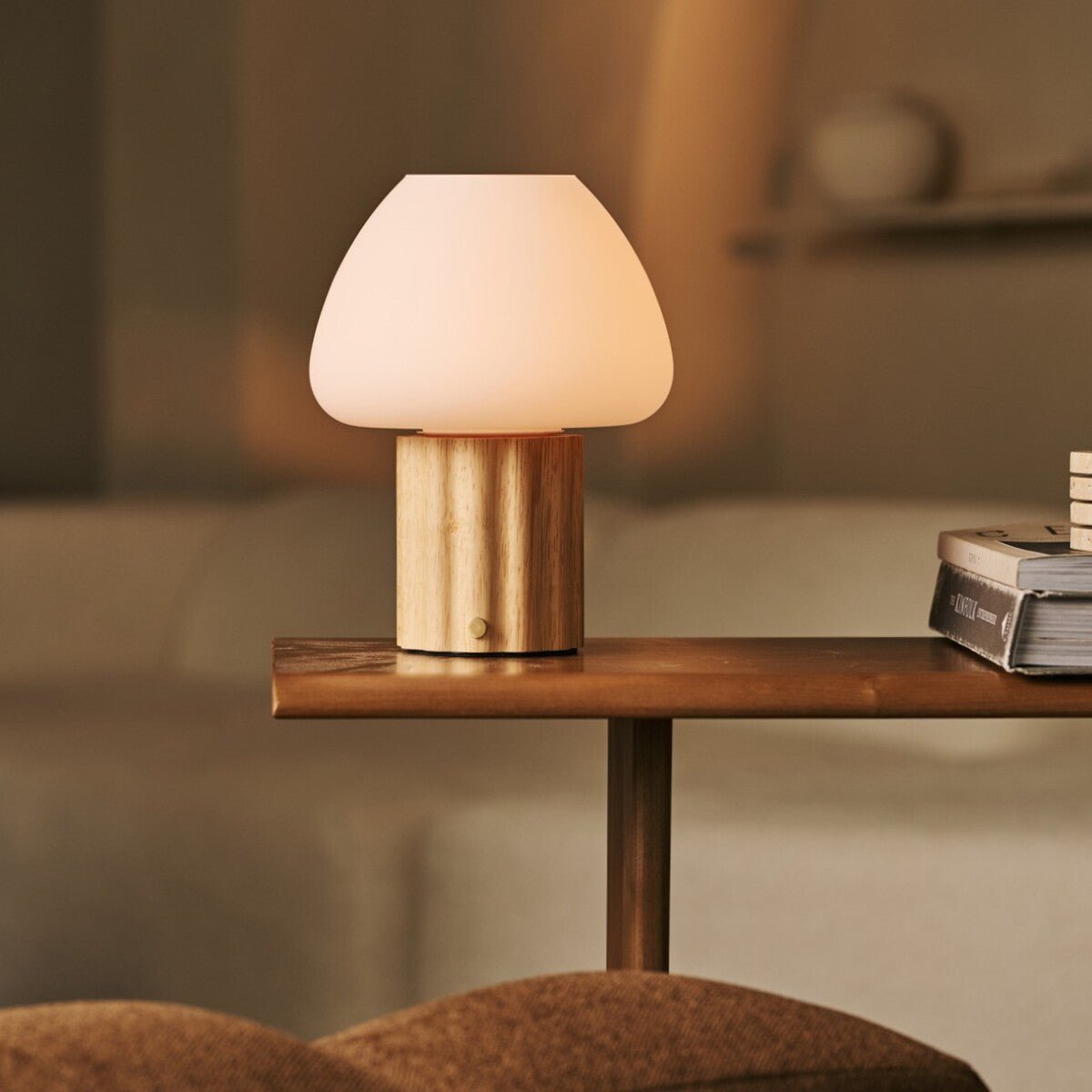 Sophie Lichtbruine Oplaadbare Tafellamp