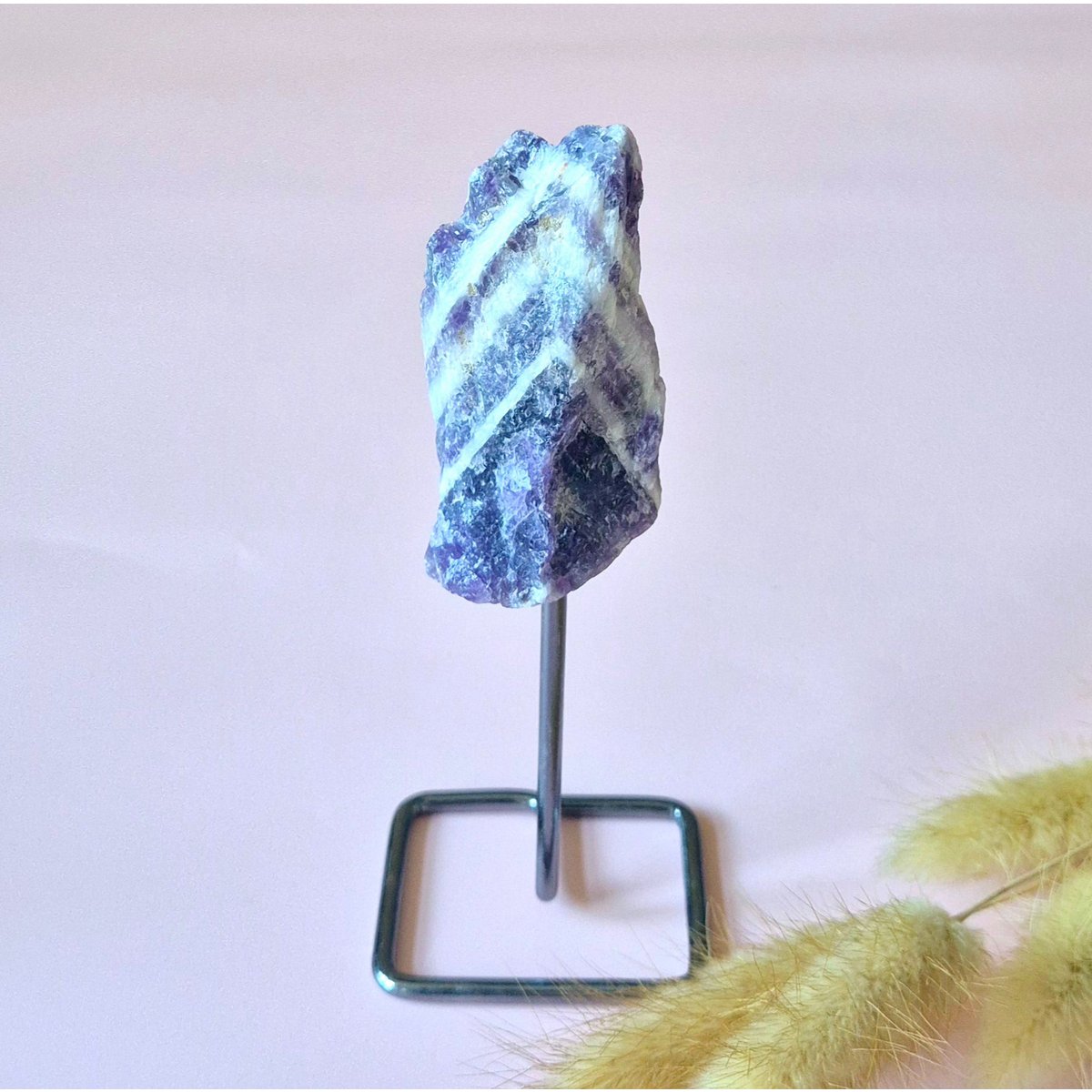 Ruwe Edelsteen Op Standaard – Ca. 12Cm | Meerdere Steensoorten
