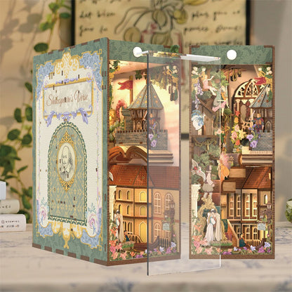 Tonecheer, Diy Book Nook, Shakespear's Verse Inclusief Dust-Cover, Tq129, 18X9,8X24,5Cm