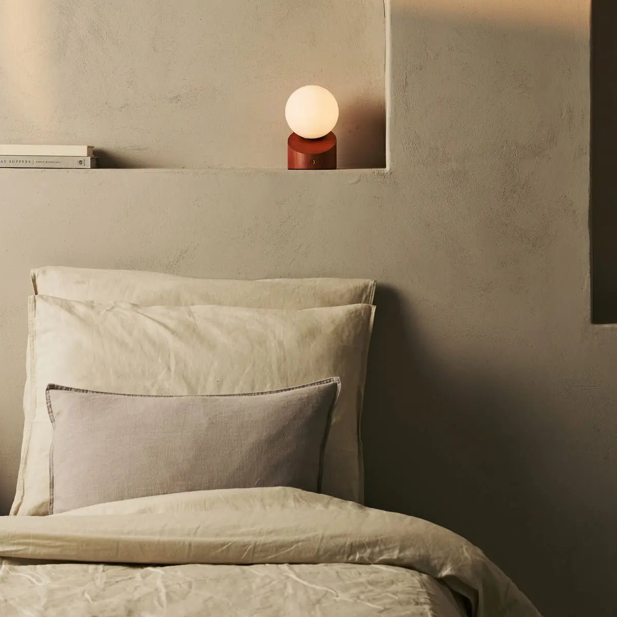 Morris Kastanjebruine Oplaadbare Lamp