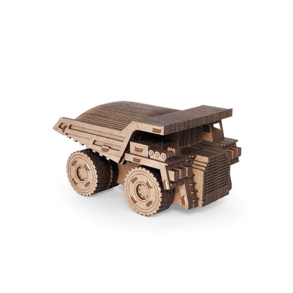 Eco Wood Art (Ewa) 3D Houten Bouwset Spaarpot, Dump Truck, 4158, 16,5X10,4X8,5Cm