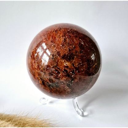 Kristallen Bol Strawberry Quartz 60Mm Of 75Mm Edelsteen Crystal Sphere