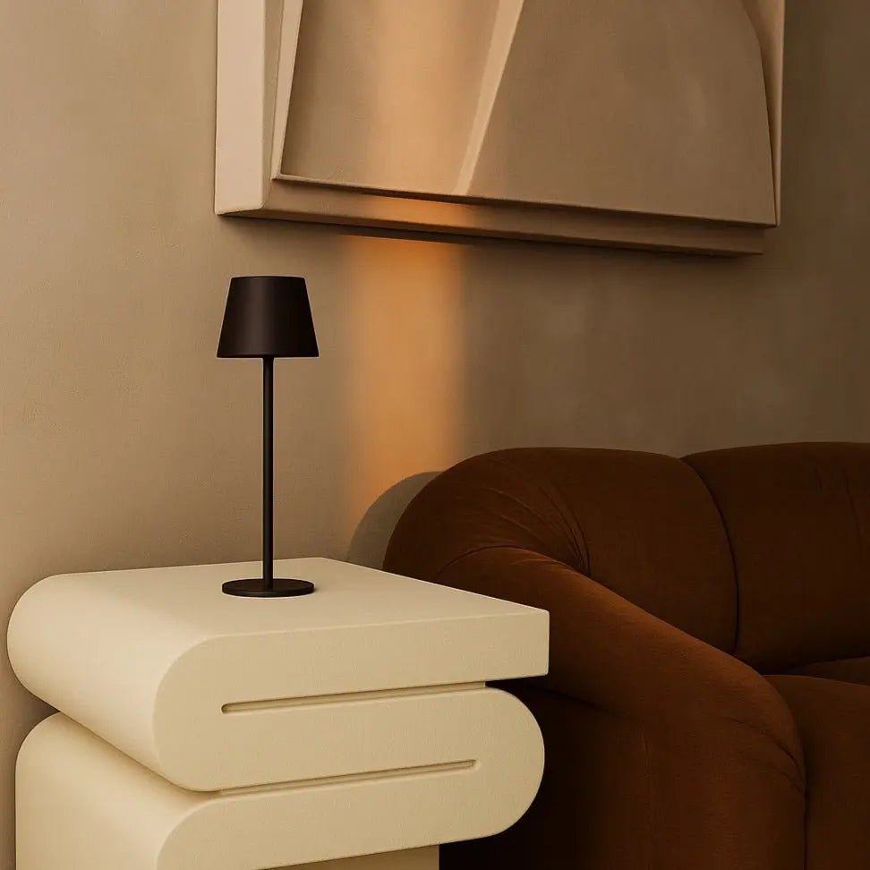 Jasper Mokka Bruin Oplaadbare Lamp
