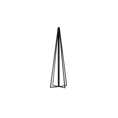 Kerstboom - Metaal/Glas - Zwart - 4,5X15Cm