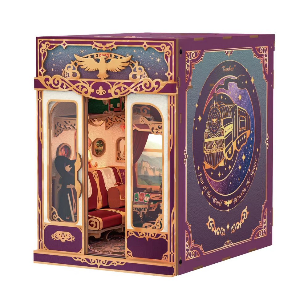 Tonecheer, Diy Book Nook, Trein Cabine/Train Cabine, Magical Journey, Tq441, 15,8X22,4X22,5Cm