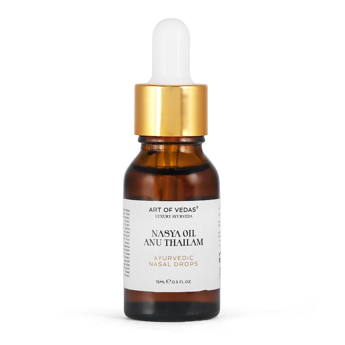 Ayurvedic Nasya Oil - Anu Thailam 15Ml | Traditionele Neustherapieolie Voor Sinus En Ademhalingswellness