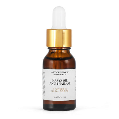 Ayurvedic Nasya Oil - Anu Thailam 15Ml | Traditionele Neustherapieolie Voor Sinus En Ademhalingswellness