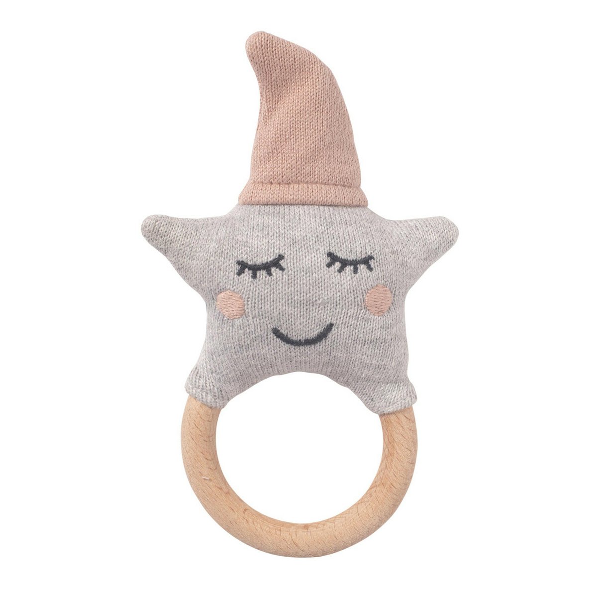 Babyset "Star" Muziekdoos + Rammelaar Roze