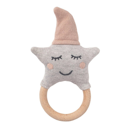 Babyset "Star" Muziekdoos + Rammelaar Roze
