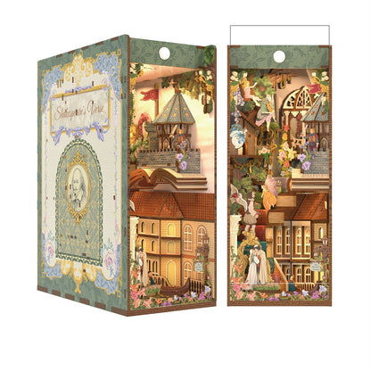 Tonecheer, Diy Book Nook, Shakespear's Verse Inclusief Dust-Cover, Tq129, 18X9,8X24,5Cm