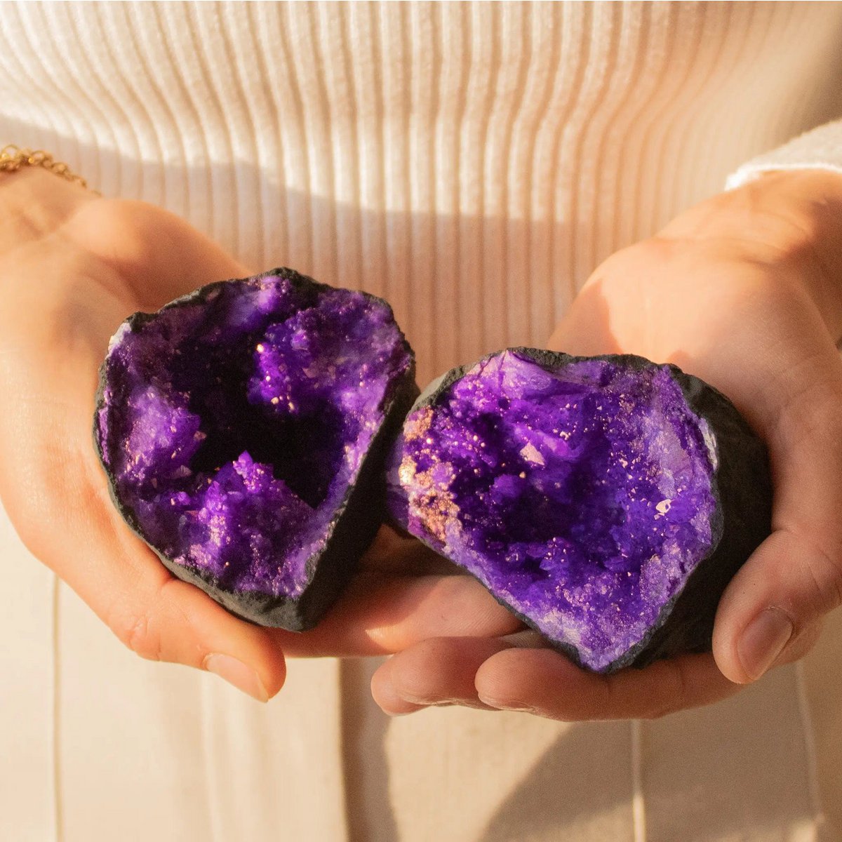 Geode Quartz Crystal Purple