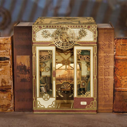 Tonecheer, Diy Book Nook, Trein Cabine/Train Cabine, Steam Fantasy, Tq442, 15,8X22,4X22,5Cm