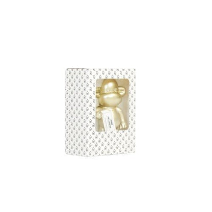 Ornament - Hang Losse Aap Beeldje 'De Legende' - Polyresin - Goud - 11X7X19Cm