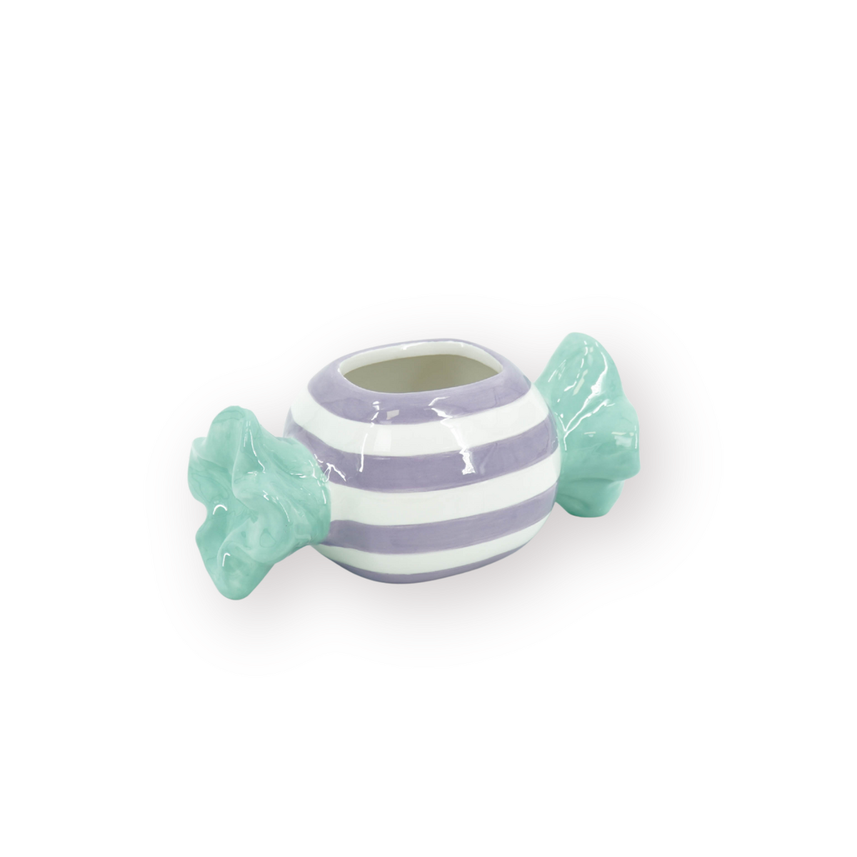 Pot - Bloempot - Toffee Candy - Mint/Lila - 17X8X8Cm