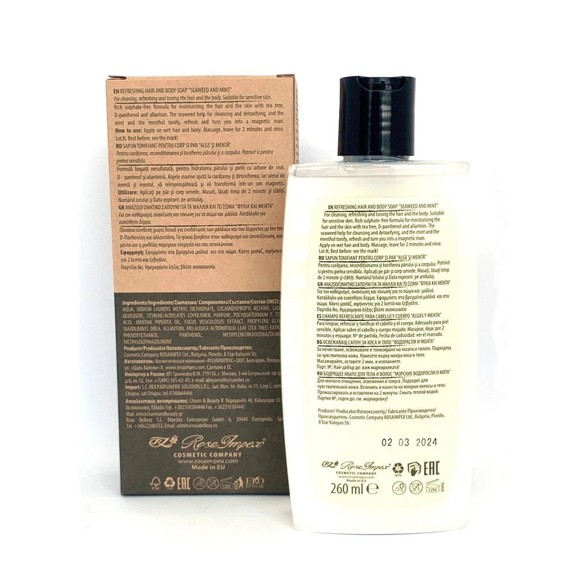 Men's Master Hydraterende Hair & Body Soap – 260Ml