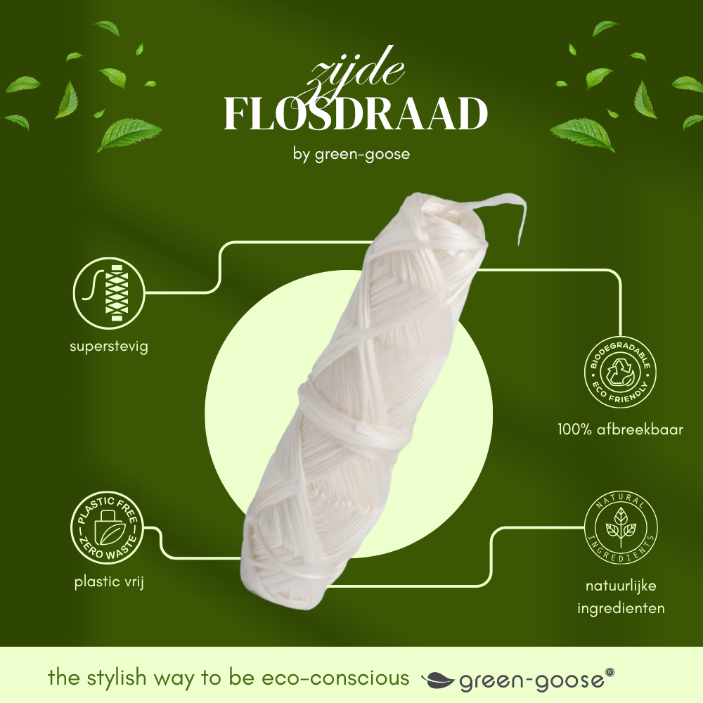 Green-Goose Plasticvrij Zijde Flosdraad - 30M