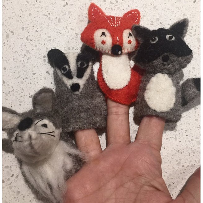 Woodland Finger Puppets/4Pc