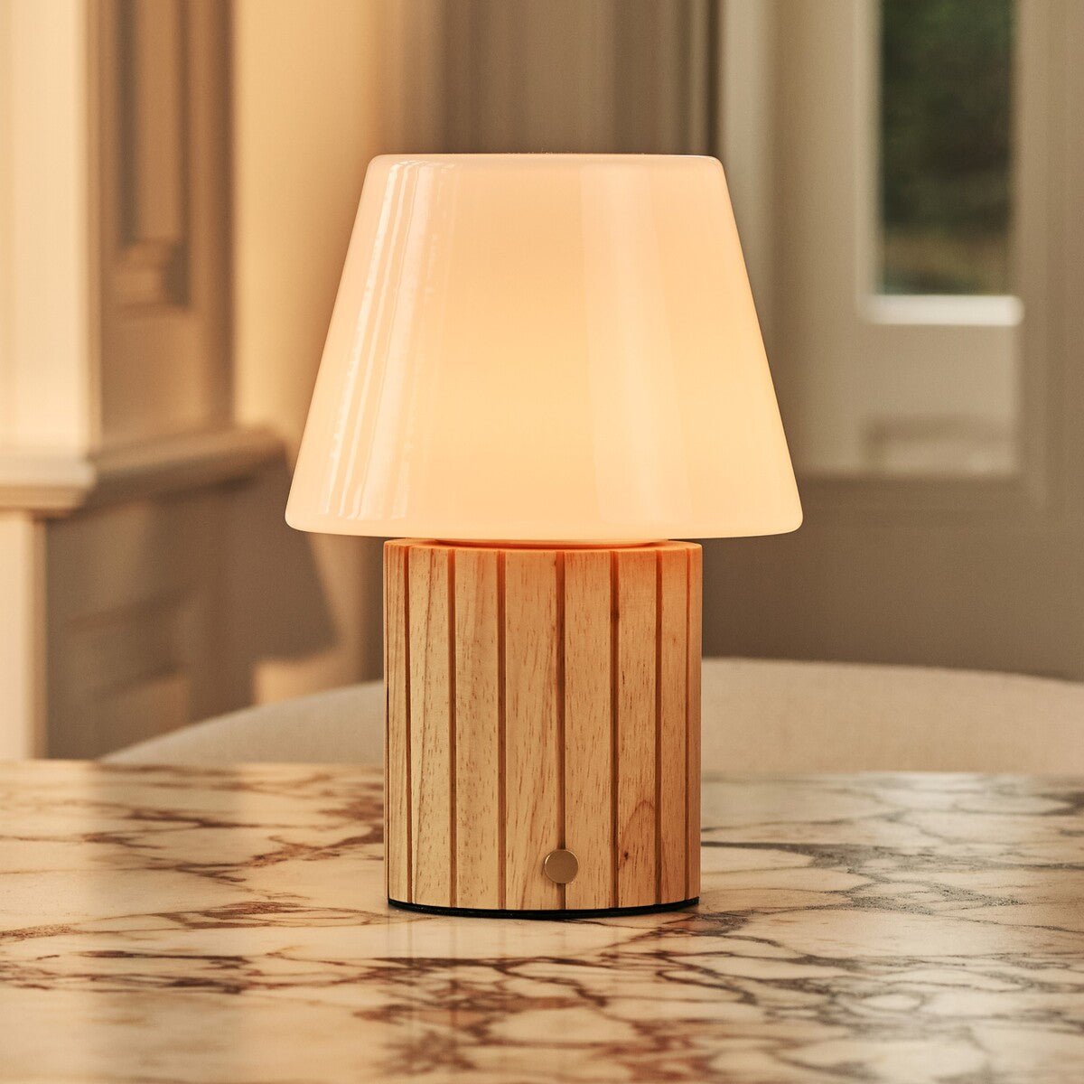 Lex Lichtbruine Oplaadbare Tafellamp